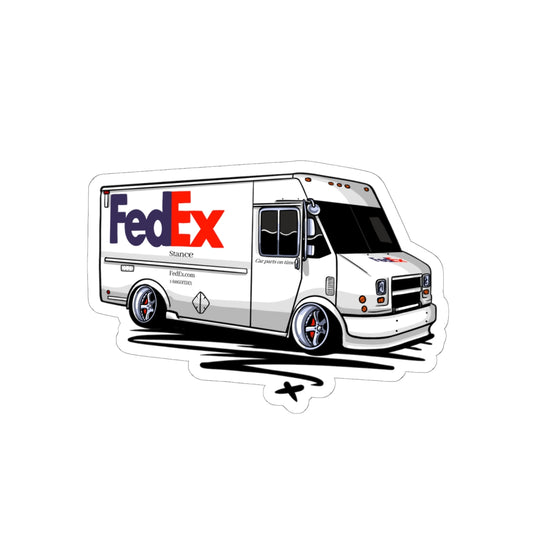 Sxetched — “Car Parts On Time” Slammed Delivery Truck Sticker