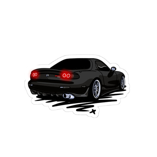 Sxetched – 1993 Mazda RX-7 (FD) Midnight Rear View Sticker