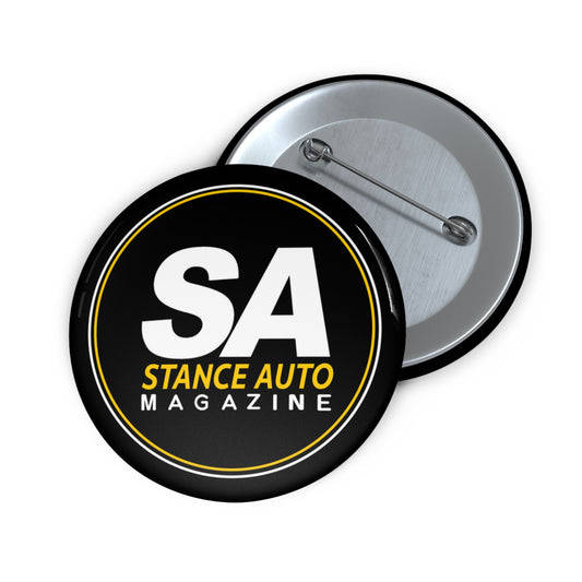 Stance Auto Magazine Logo Pin Button — Insignia oficial de la cultura callejera