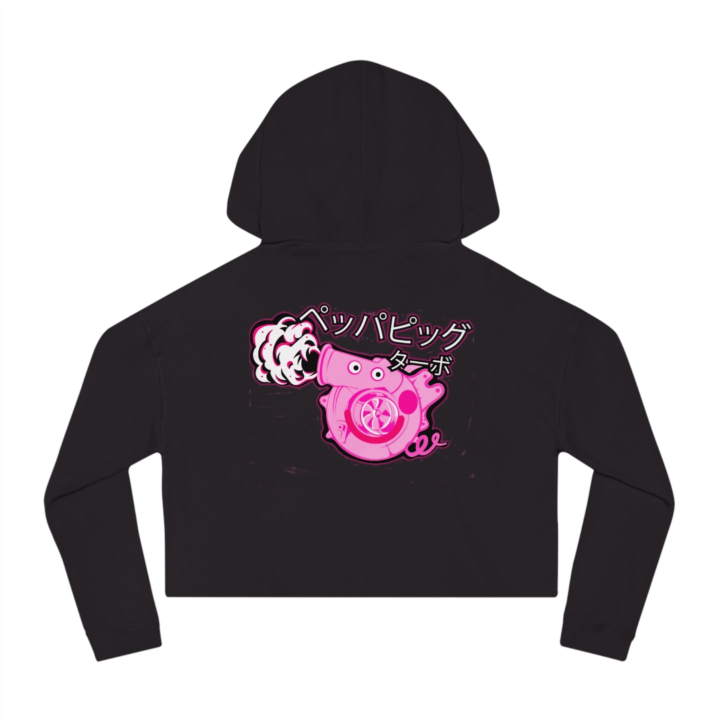 Turbo Piggy – Women’s Cropped Hooded Sweatshirt