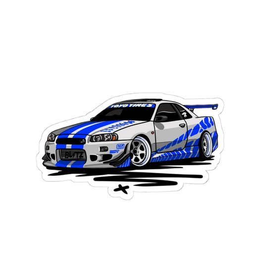 Sxetched – Nissan Skyline GT-R R34 Street Legend Edition Sticker