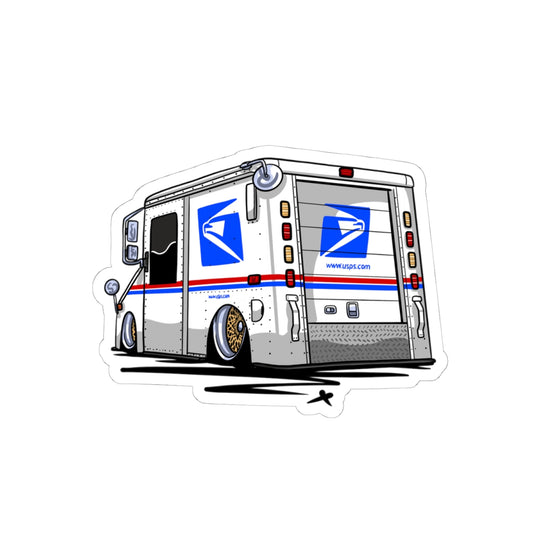 Sxetched – Slammed Mail Truck Street Utility Sticker