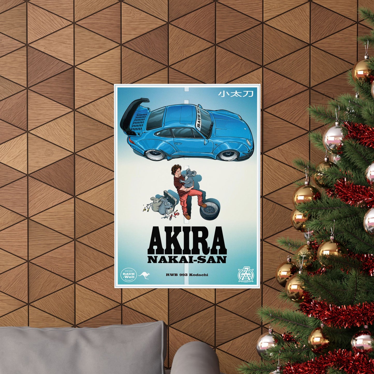 Akira Nakai-San – RWB 993 “Kodachi” Póster Mate