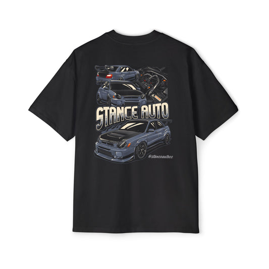 Stance Auto 2002 Subaru Impreza WRX camiseta extragrande