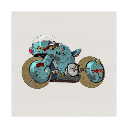 Tetsuo's Cyber Relic – Retro Futurist Moto Poster