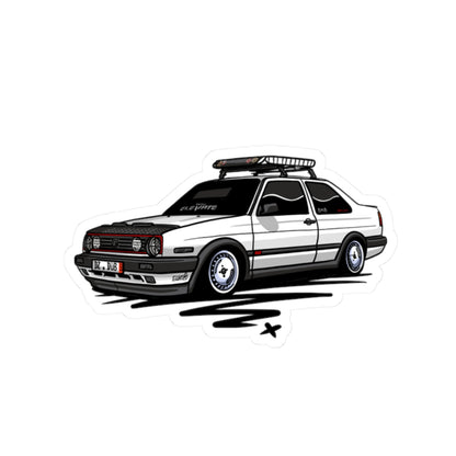Sxetched – 1988 VW Jetta Coupe Classic Euro Sticker