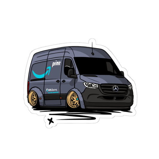 Sxetched – Slammed Delivery Van Street Utility Sticker