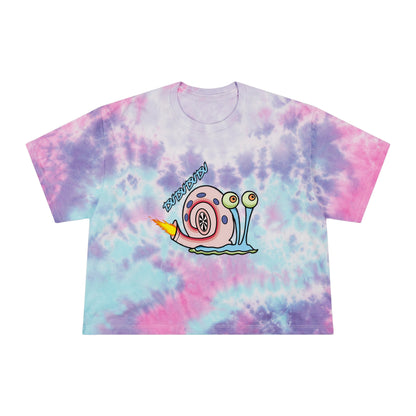 Gary Turbo - Camiseta corta tie-dye para mujer