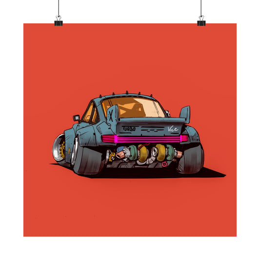 Asalto trasero – Póster de forajido turbo