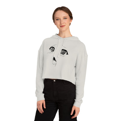 Sultry Ahegao Bliss Women’s Cropped Hoodie