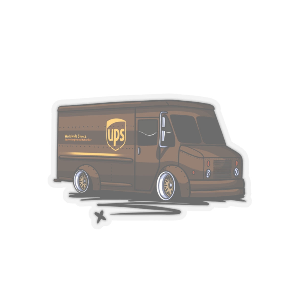 Sxetched – Worldwide Stance Delivery Van Street Utility Sticker