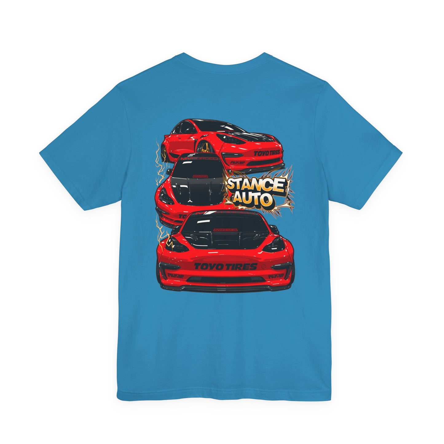 Stance Auto “Carbon Voltage” Tesla Model 3 Unisex Jersey Short Sleeve Tee