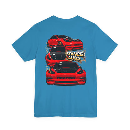 Stance Auto “Carbon Voltage” Tesla Model 3 Unisex Jersey Short Sleeve Tee