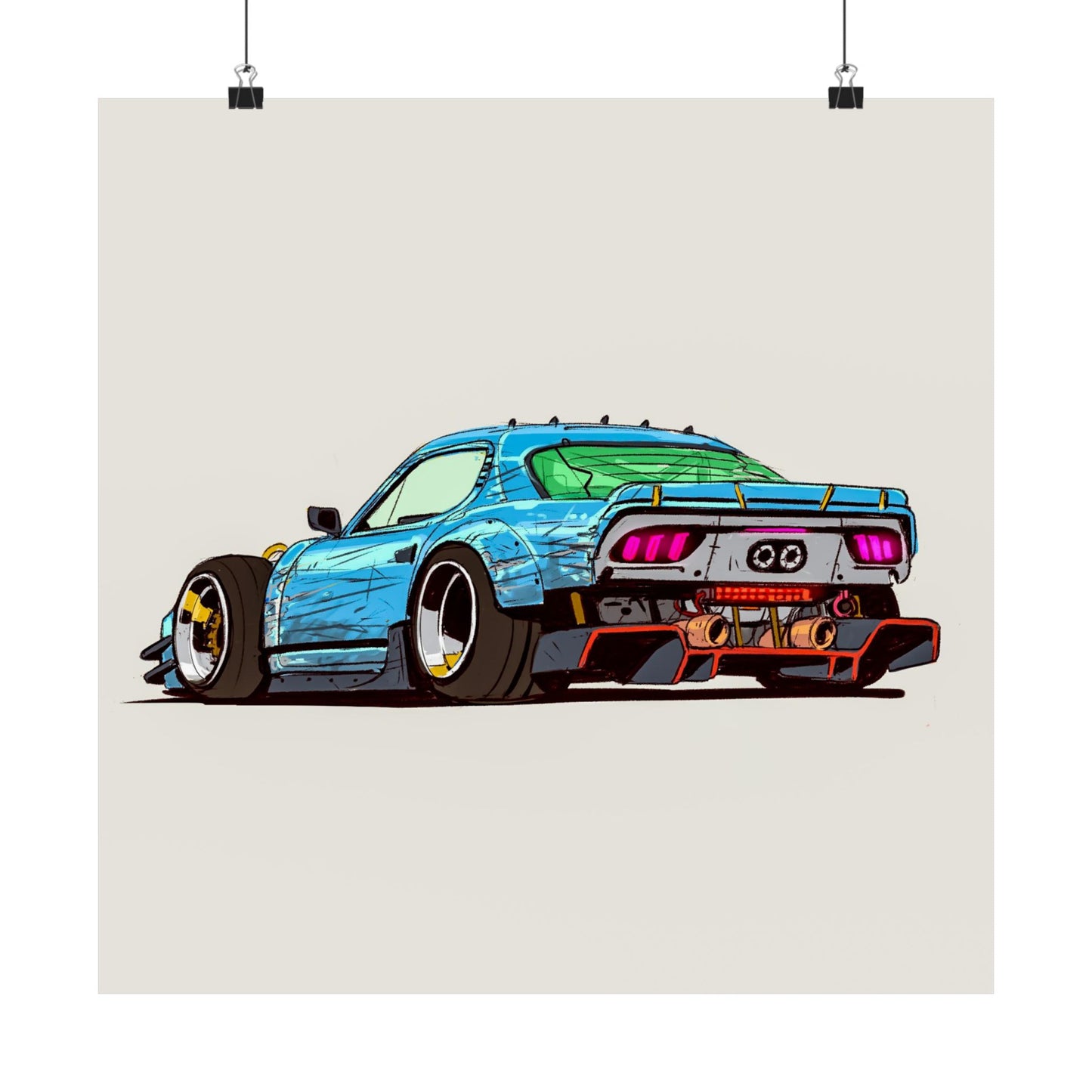 Midnight Aero – Widebody Street Machine Poster