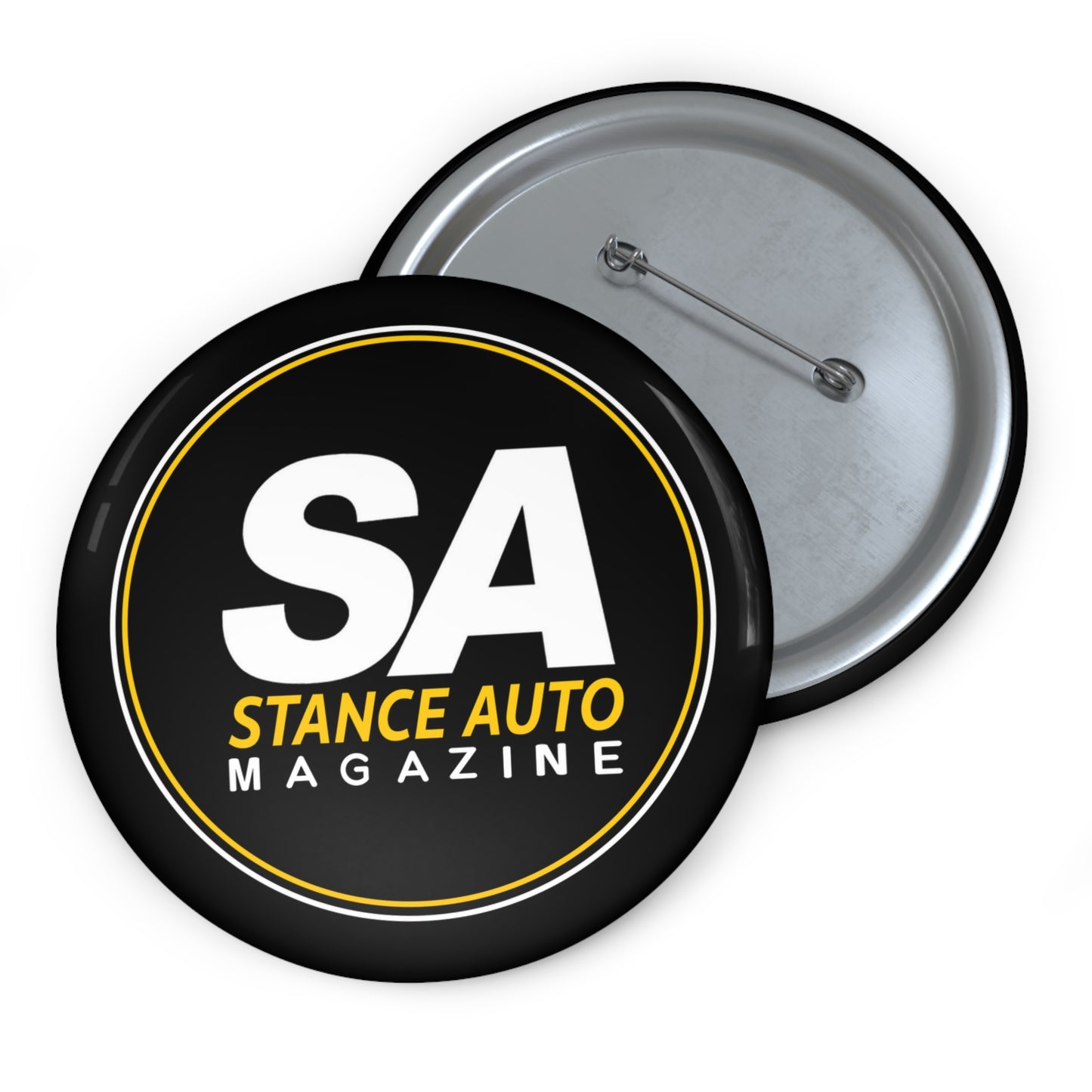 Stance Auto Magazine Logo Pin Button — Official Street Culture Badge