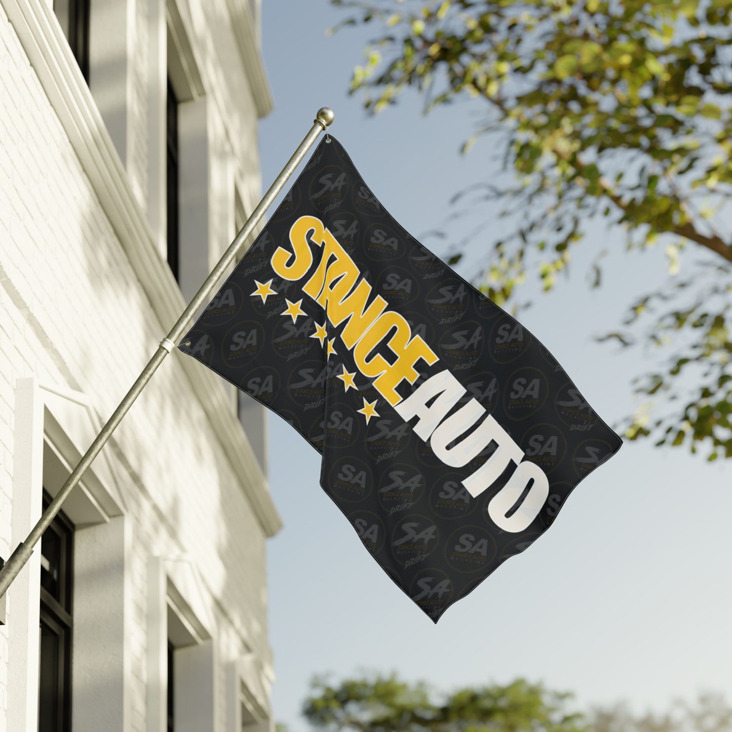 Stance Auto Double-Sided Flag