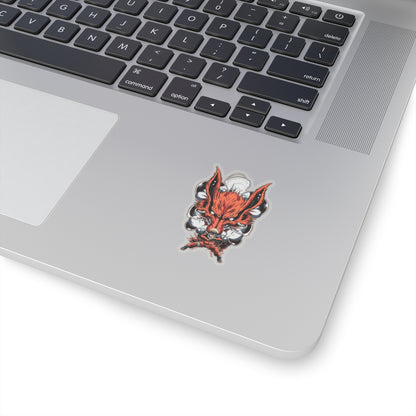 Nine-Tailed Inferno – Mythic Fox Warrior Sticker