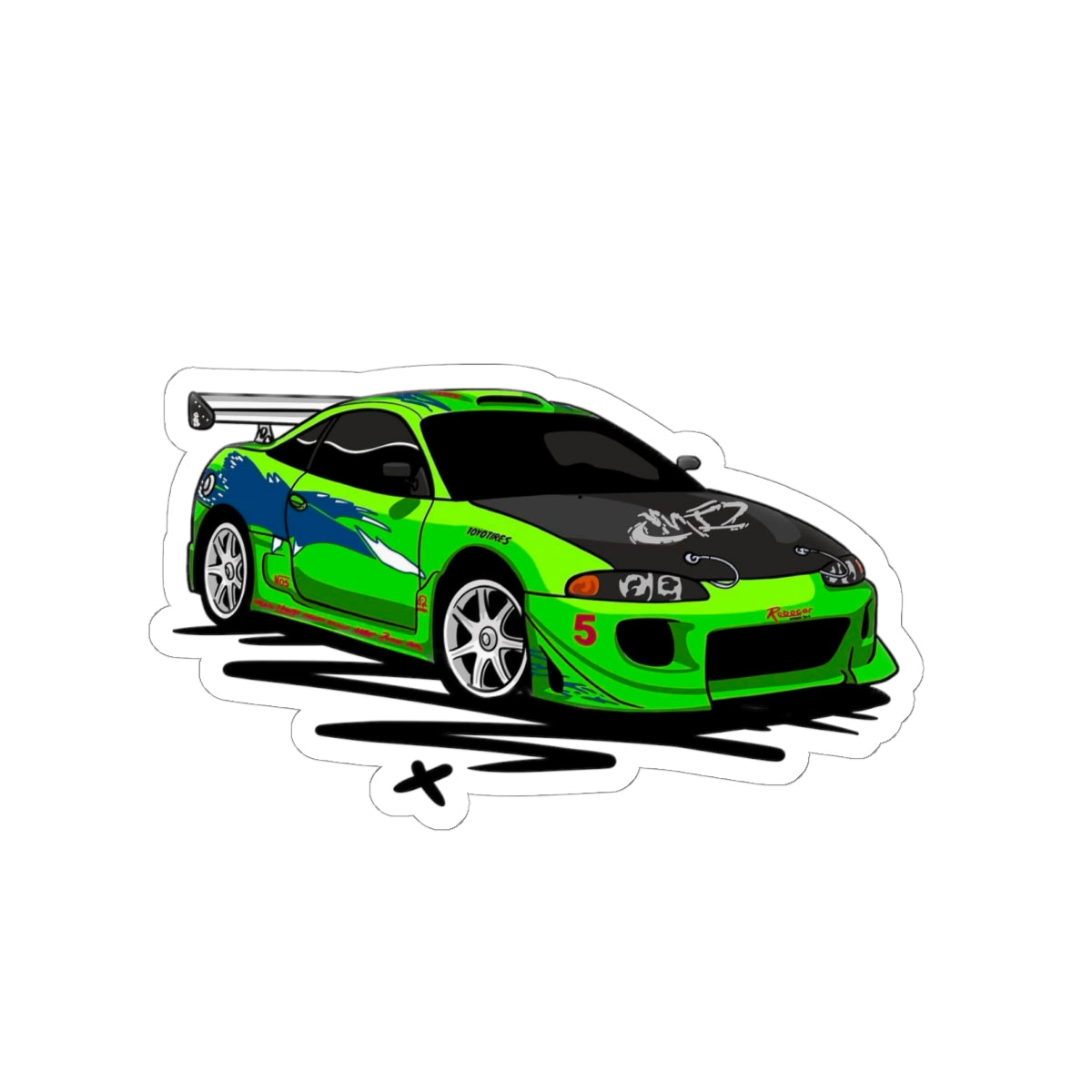 Sxetched – 1995 Mitsubishi Eclipse Iconic Street Build Sticker