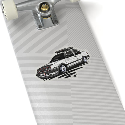 Sxetched – 1988 VW Jetta Coupe Classic Euro Sticker