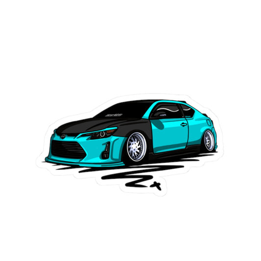 Sxetched – 2014 Scion tC Teal Stance Edition Sticker