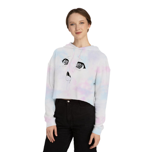 Sudadera Corta con Capucha para Mujer Sultry Ahegao Bliss