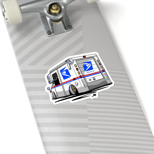 Sxetched – Slammed Mail Truck Street Utility Sticker