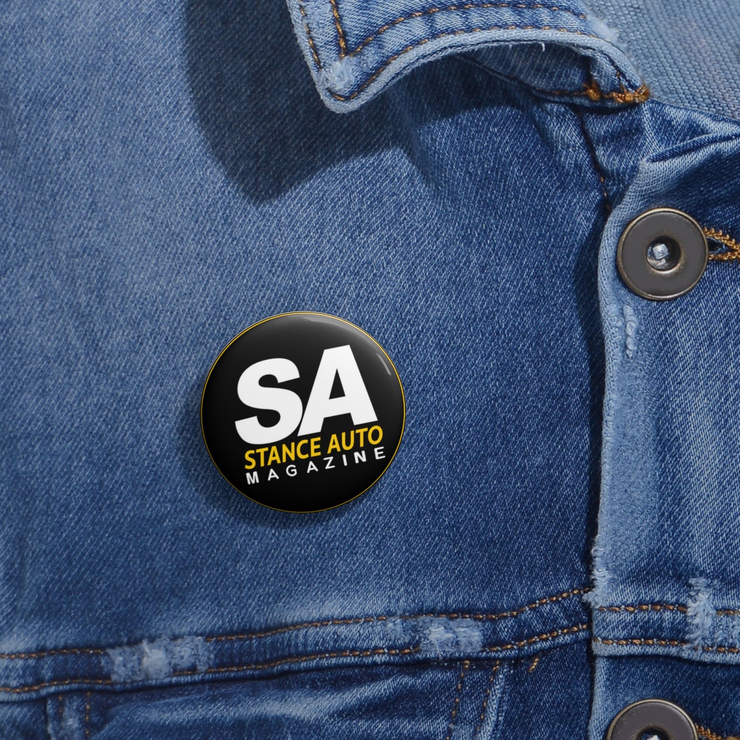 Stance Auto Magazine Logo Pin Button — Official Street Culture Badge