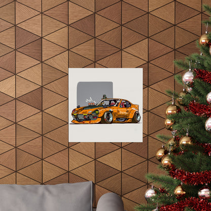 Rust Runner – Battle-Scarred Drift Coupe Poster