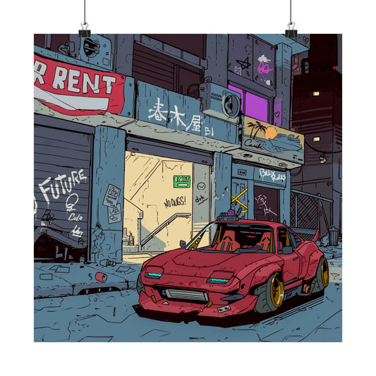 Para recoger o a domicilio: Póster mate "Midnight Alley Street Build"