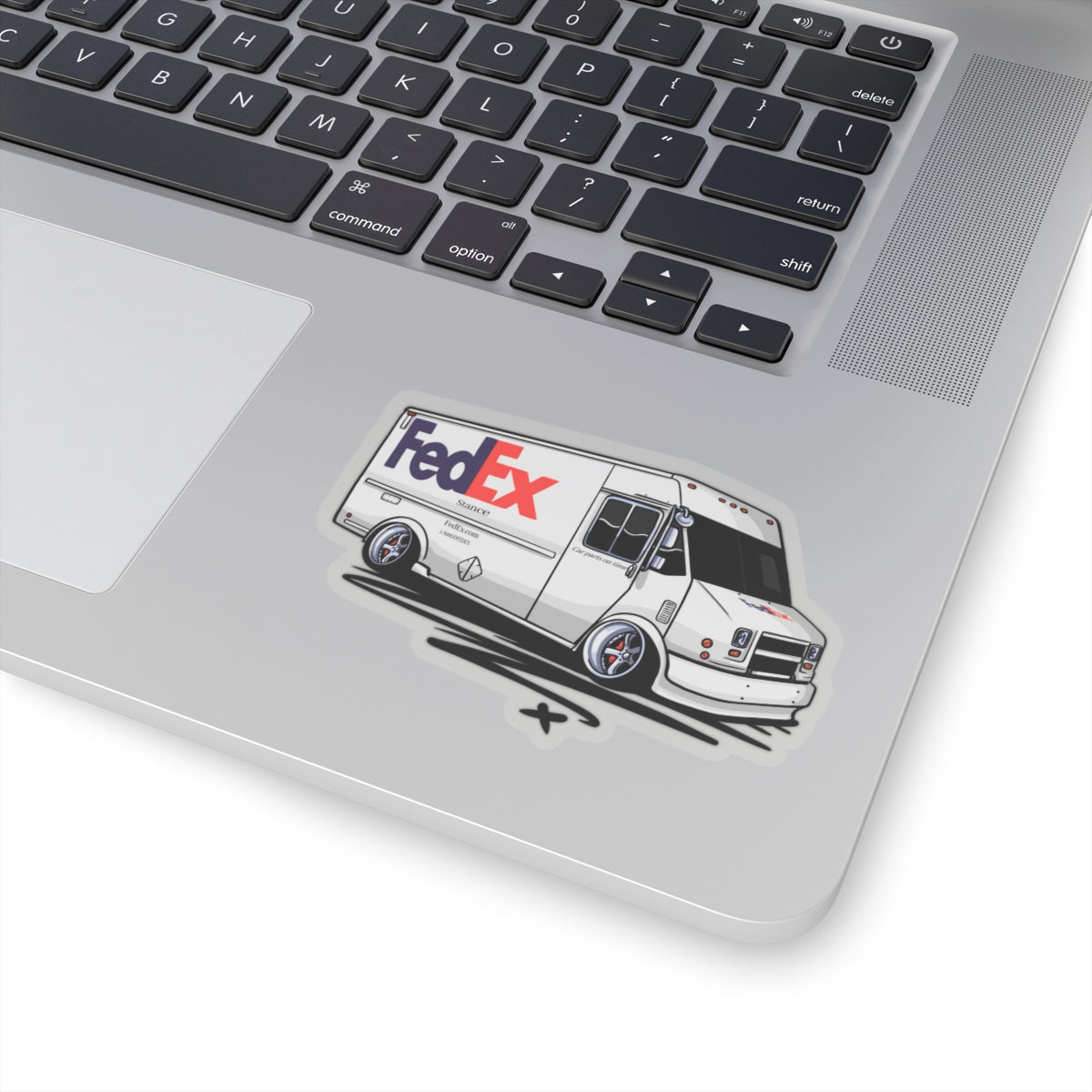Sxetched — “Car Parts On Time” Slammed Delivery Truck Sticker