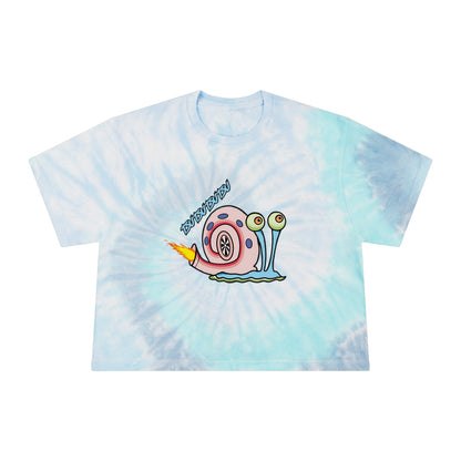 Gary Turbo - Camiseta corta tie-dye para mujer