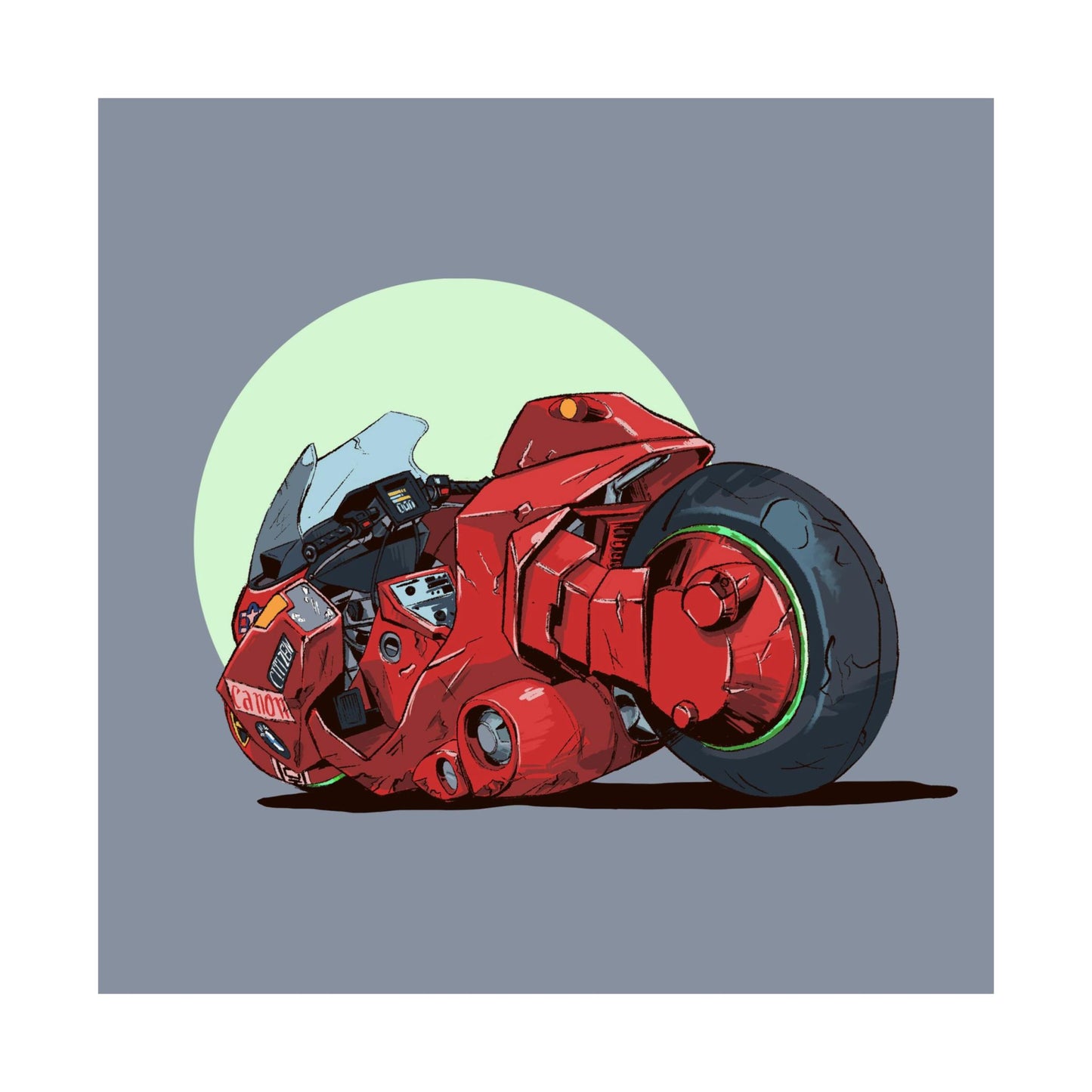 Neo-Tokyo Redline – Cyberpunk Moto Poster