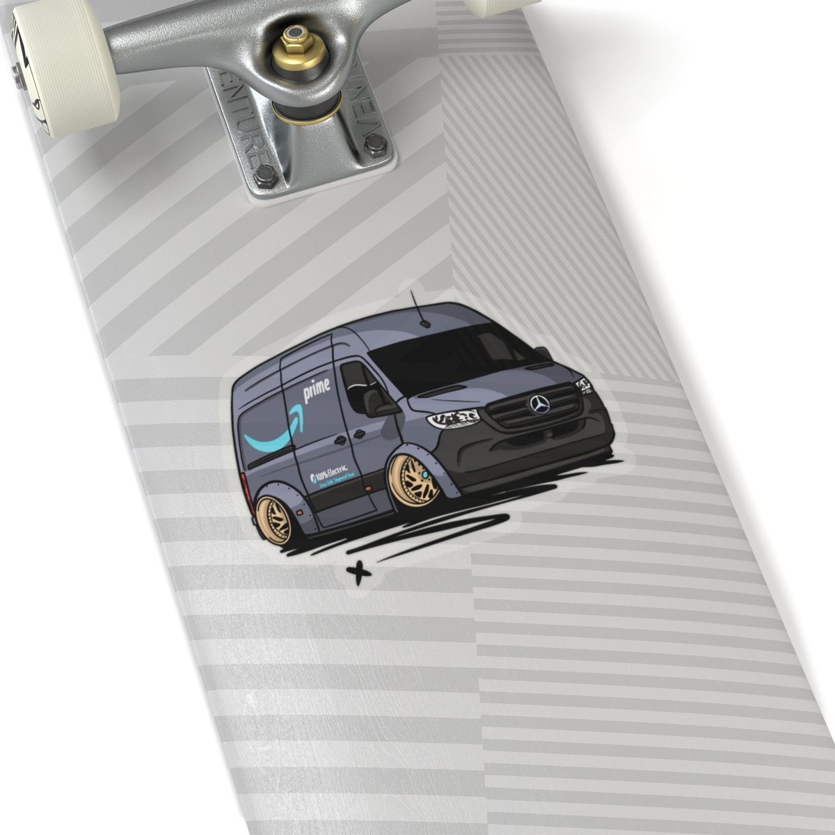 Sxetched – Slammed Delivery Van Street Utility Sticker