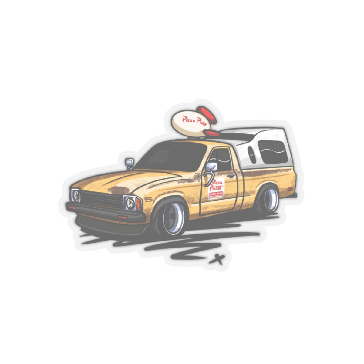Sxetched – Retro Rocket Delivery Truck Slammed Edition Sticker