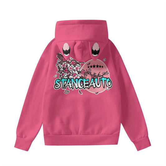 Sudadera con capucha Stance Auto Sakura para mujer con orejas