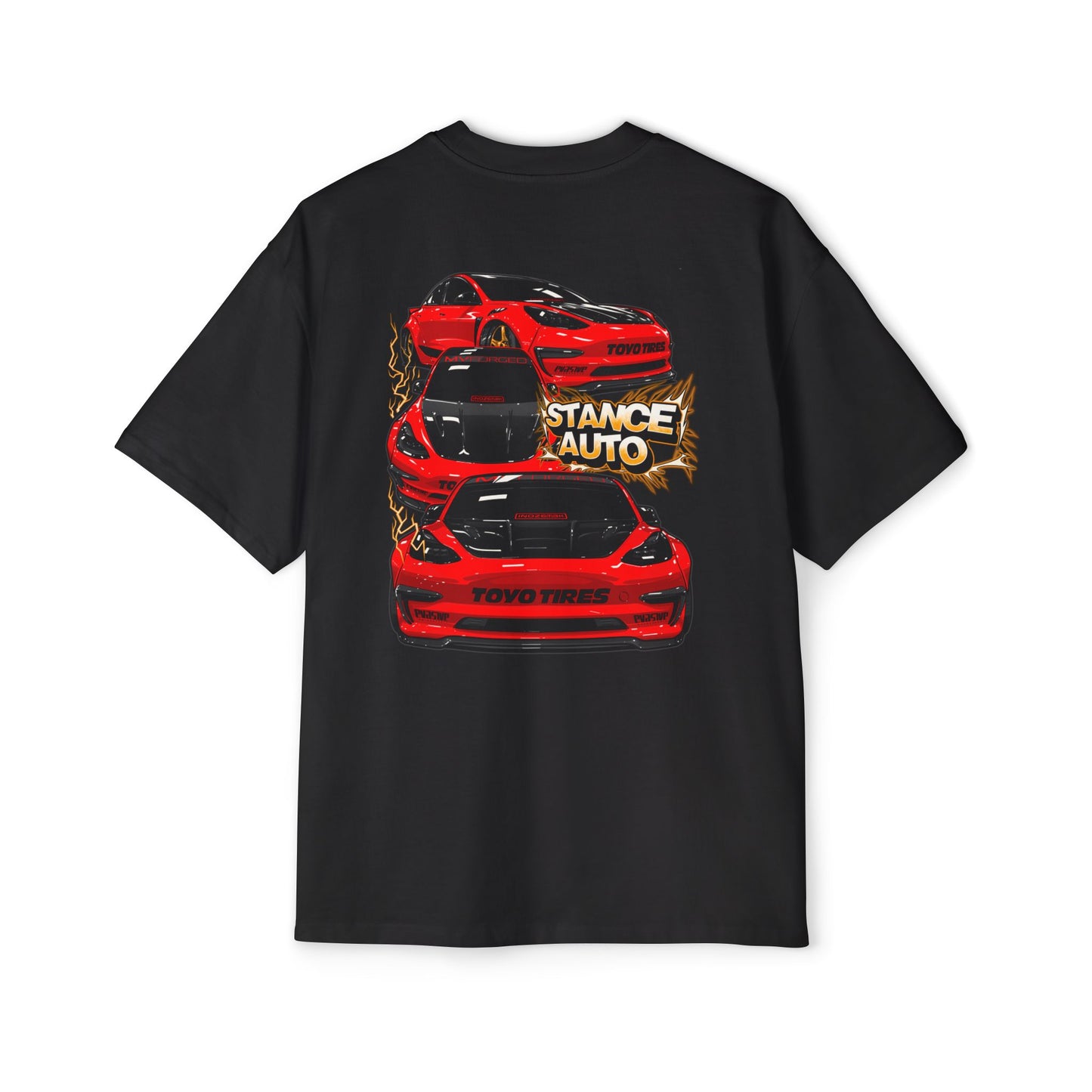 Stance Auto "Carbon Voltage" Tesla Model 3 Heavy Oversized Tee