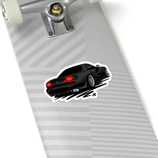 Sxetched – 1993 Mazda RX-7 (FD) Midnight Rear View Sticker