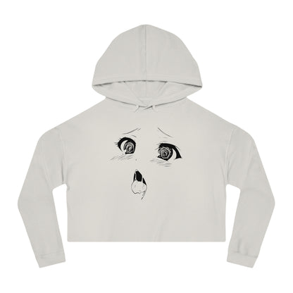 Sultry Ahegao Bliss Women’s Cropped Hoodie