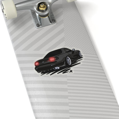 Sxetched – 1993 Mazda RX-7 (FD) Midnight Rear View Sticker
