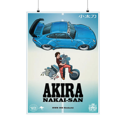 Akira Nakai-San – RWB 993 “Kodachi” Póster Mate
