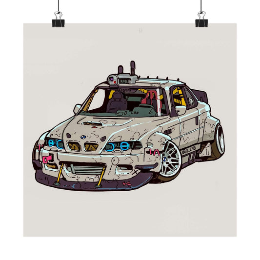 Rata de laboratorio – Póster de máquina callejera experimental