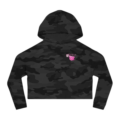 Turbo Piggy – Women’s Cropped Hooded Sweatshirt