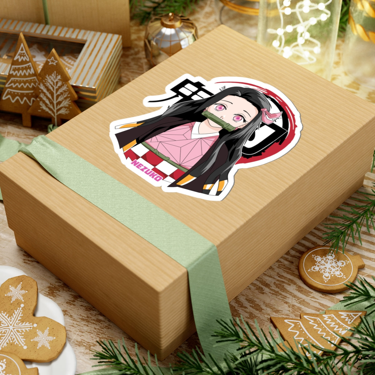 Bamboo Demon Guardian – Anime Inspired Sticker