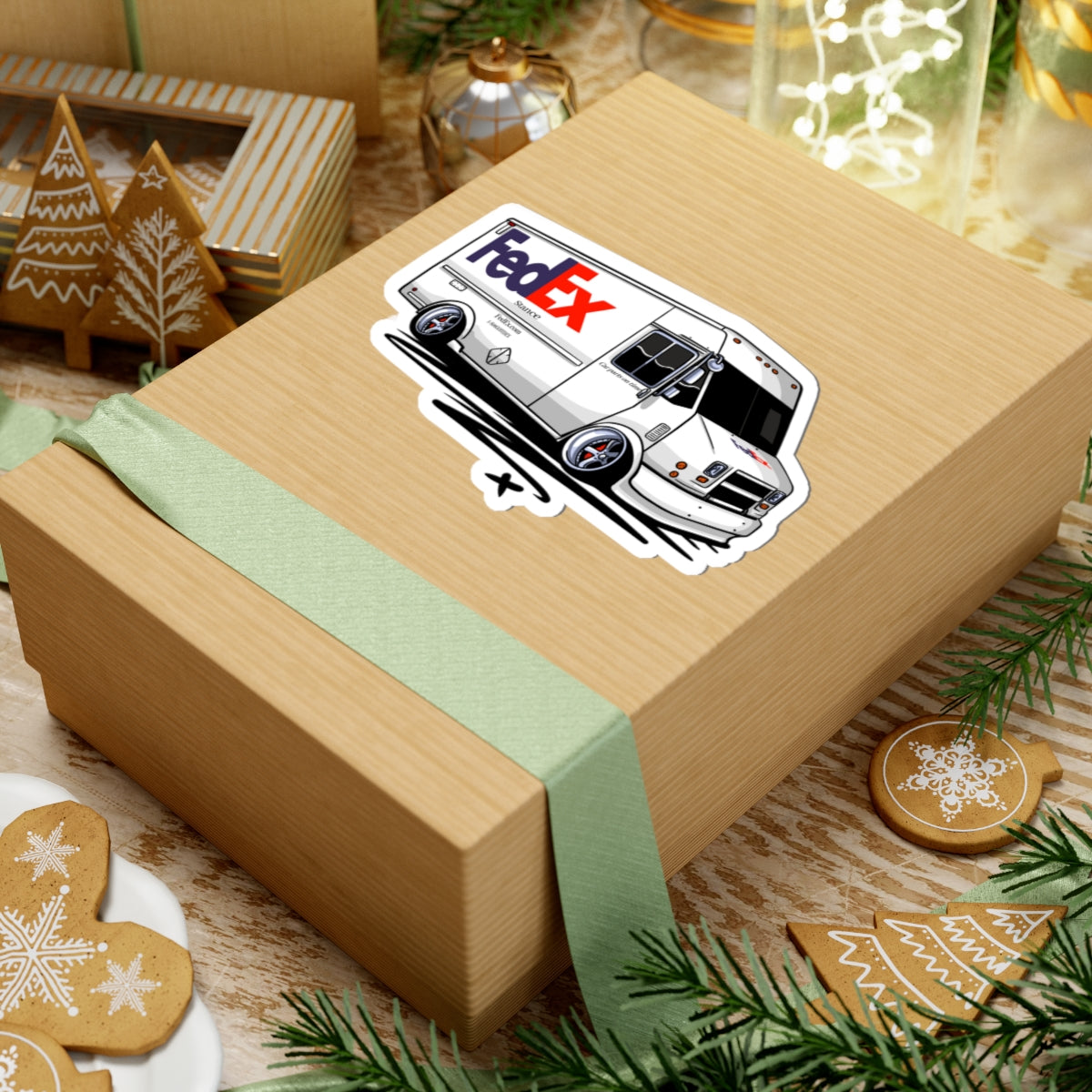 Sxetched — “Car Parts On Time” Slammed Delivery Truck Sticker