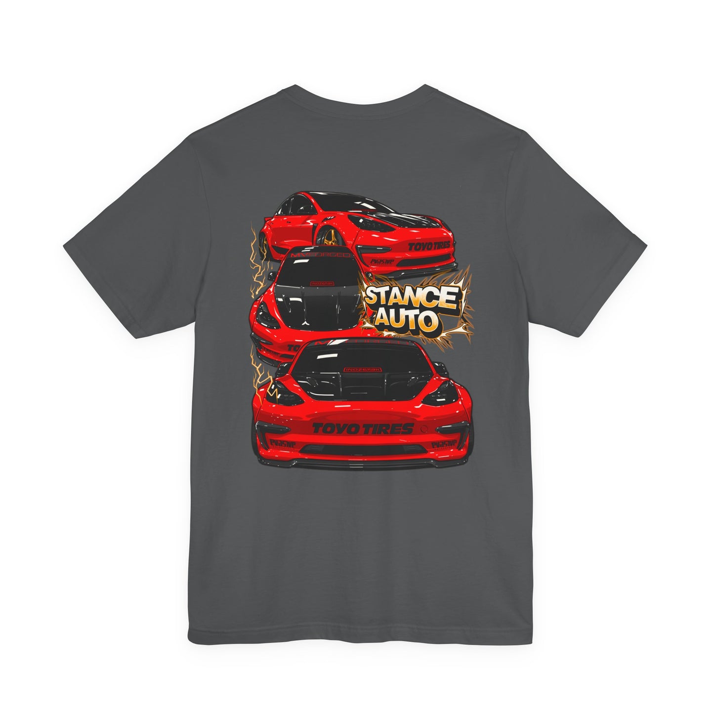 Stance Auto “Carbon Voltage” Tesla Model 3 Unisex Jersey Short Sleeve Tee