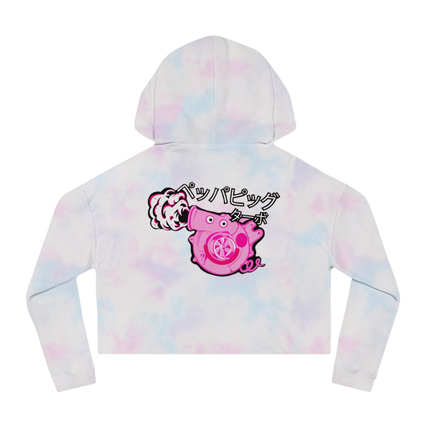 Turbo Piggy – Women’s Cropped Hooded Sweatshirt