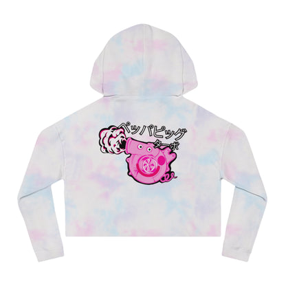 Turbo Piggy – Women’s Cropped Hooded Sweatshirt