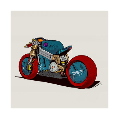 Yamagato's Iron Rebellion – Dystopian Street Moto Poster