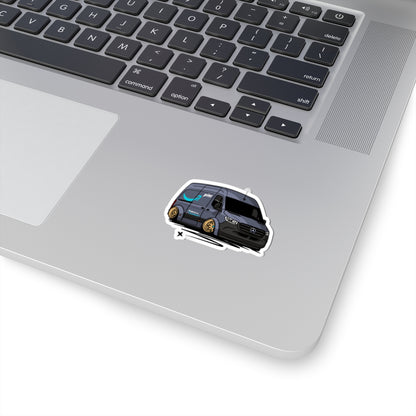 Sxetched – Slammed Delivery Van Street Utility Sticker