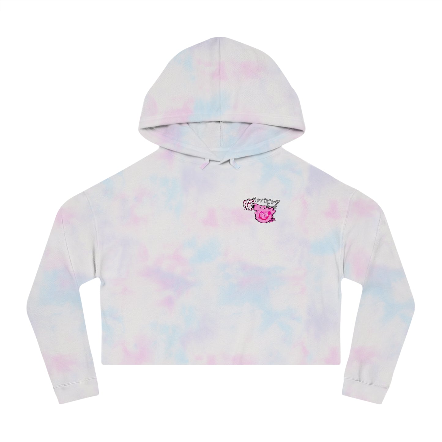 Turbo Piggy – Women’s Cropped Hooded Sweatshirt
